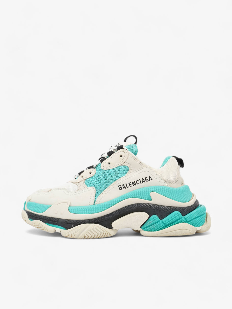 Triple S White / Turquoise / Black Mesh EU 36 UK 3 Image 5