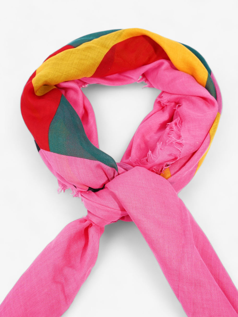 Logo Shawl Pink / Red / Green / Yellow Modal Image 2