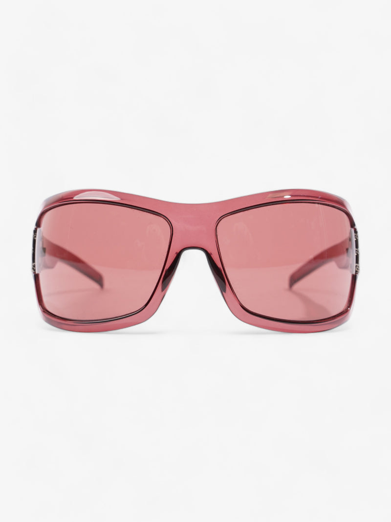  Large Frame Sunglasses Burgundy Acetate 120mm