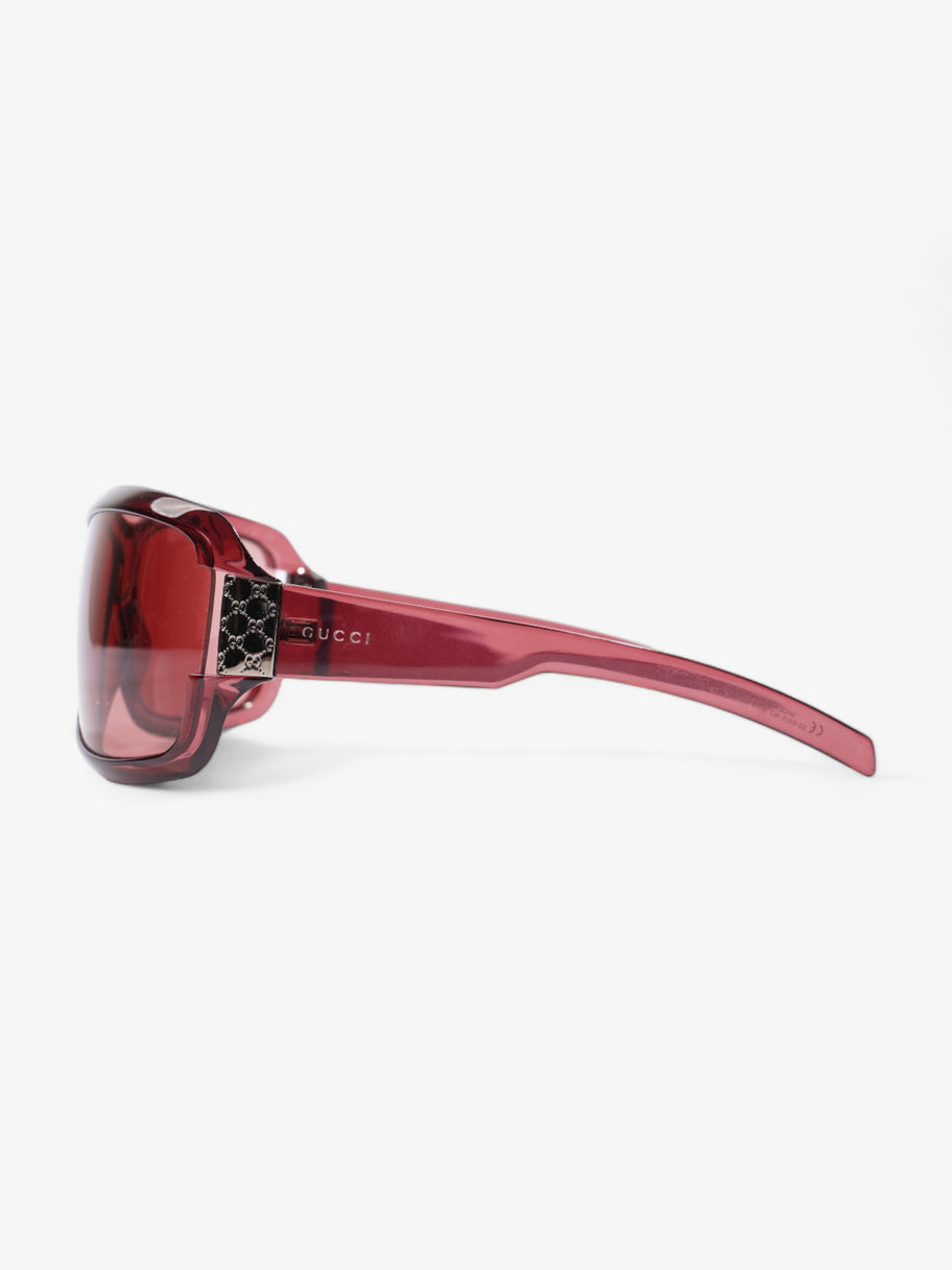 Large Frame Sunglasses Burgundy Acetate 120mm Image 2