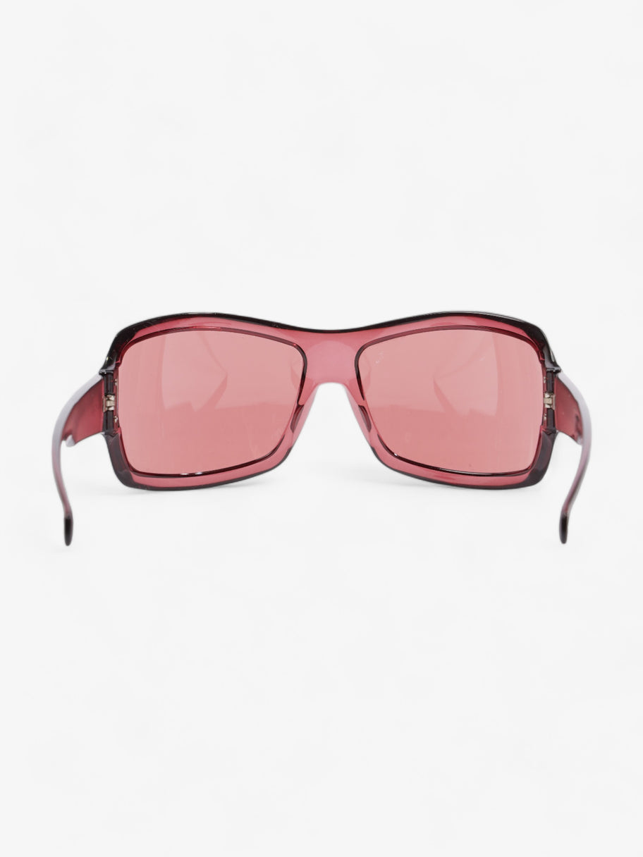 Large Frame Sunglasses Burgundy Acetate 120mm Image 3