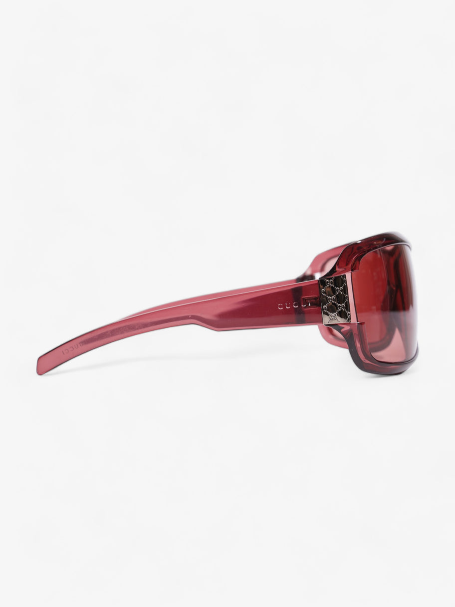 Large Frame Sunglasses Burgundy Acetate 120mm Image 4