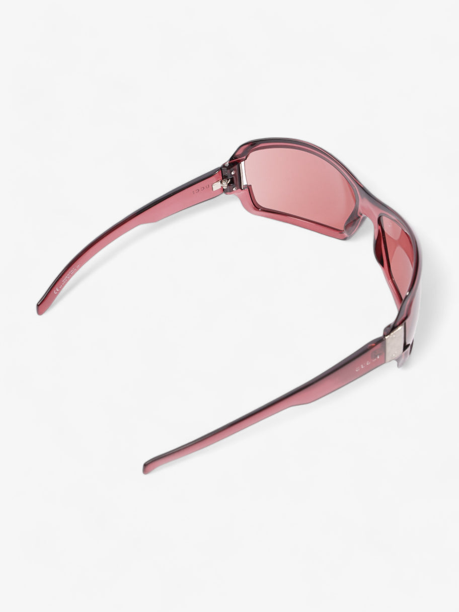 Large Frame Sunglasses Burgundy Acetate 120mm Image 7