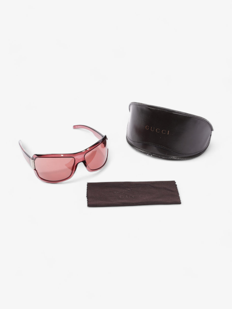 Large Frame Sunglasses Burgundy Acetate 120mm Image 8