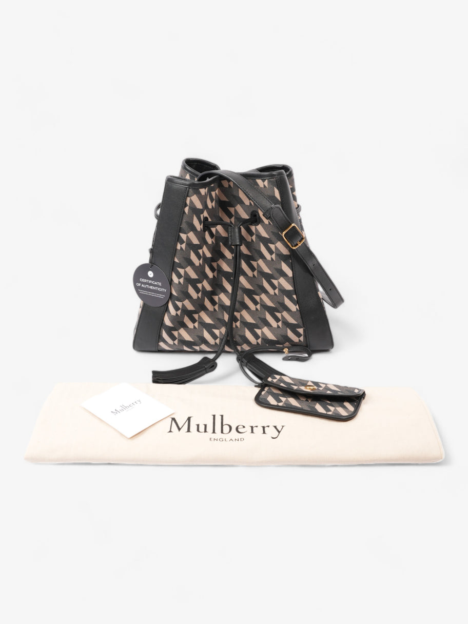 Mulberry Millie Black Monogram Canvas Small Image 11