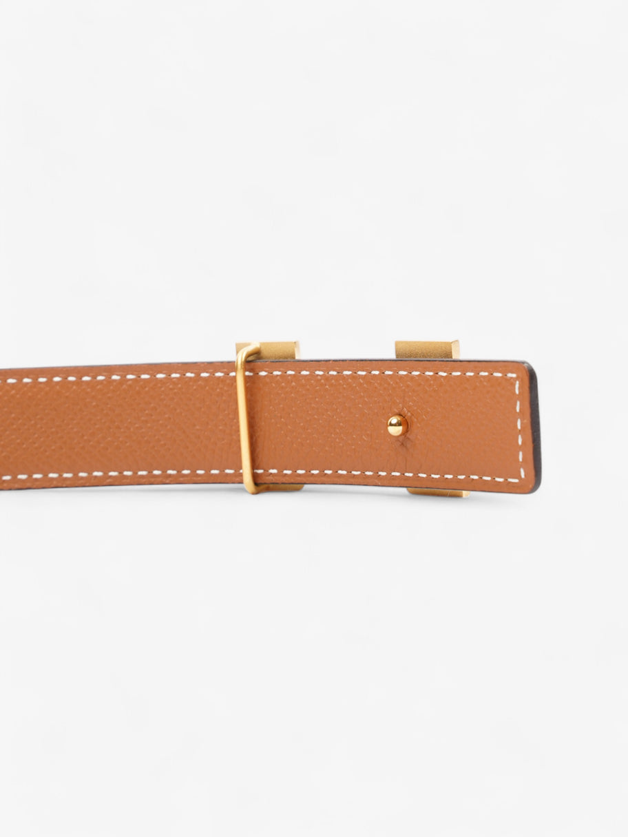 Hermes Mini Constance Belt Buckle and Reversible Strap Black / Gold / Brown Calfskin Leather 85cm Image 4