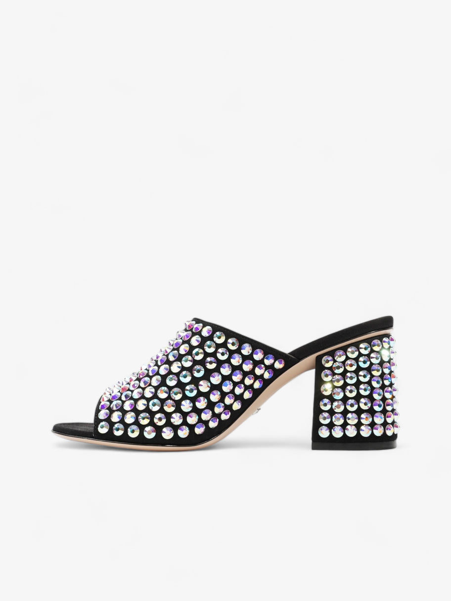 Gucci Embellished Mules 75 Black / Sequins Suede EU 37.5 UK 4.5 Image 3