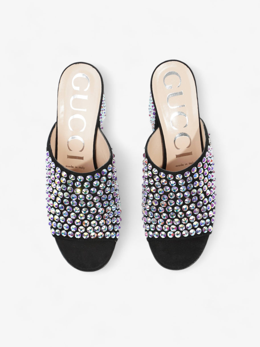 Gucci Embellished Mules 75 Black / Sequins Suede EU 37.5 UK 4.5 Image 8