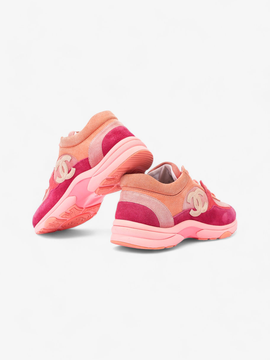 Chanel CC Runners  Pink / Salmon Suede EU 38 UK 5 Image 10