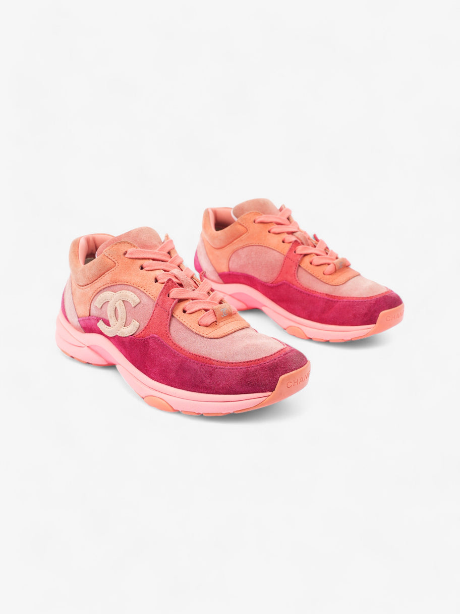 Chanel CC Runners  Pink / Salmon Suede EU 38 UK 5 Image 2