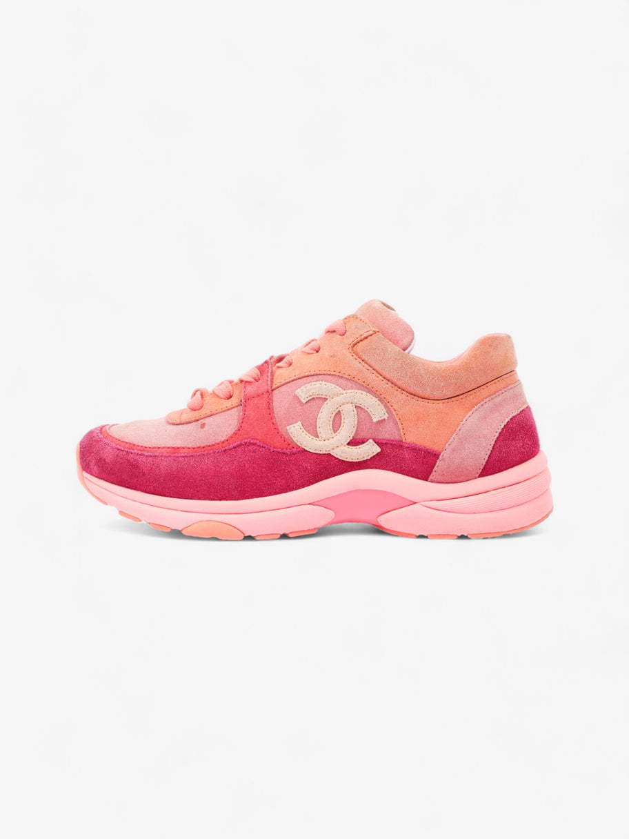 Chanel CC Runners  Pink / Salmon Suede EU 38 UK 5 Image 5