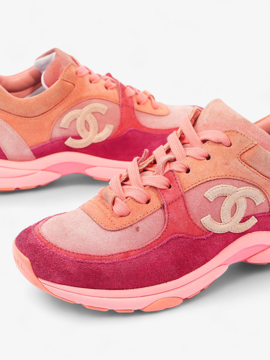 Chanel CC Runners  Pink / Salmon Suede EU 38 UK 5 Image 9