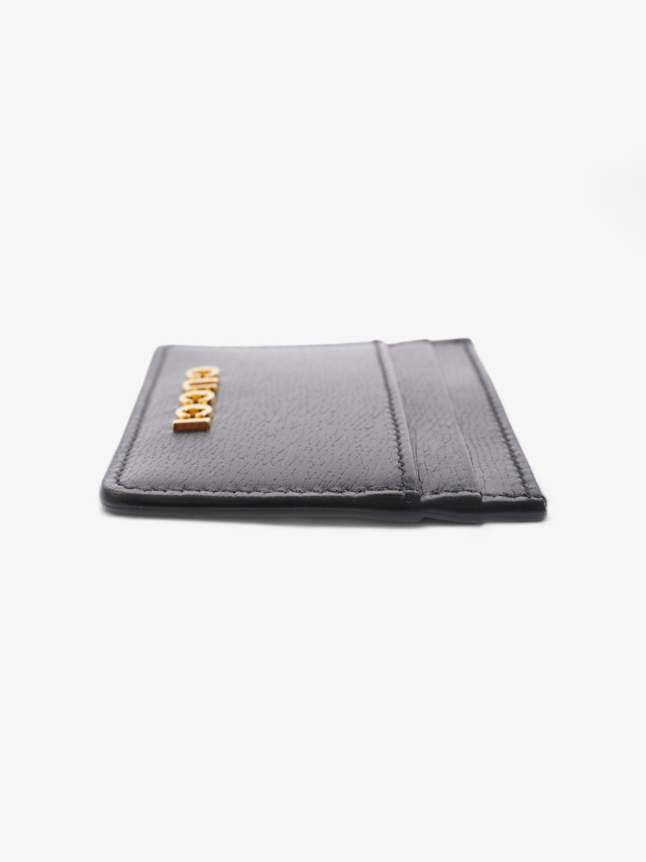 Gucci Card Case With Gucci Script Black Leather Image 2