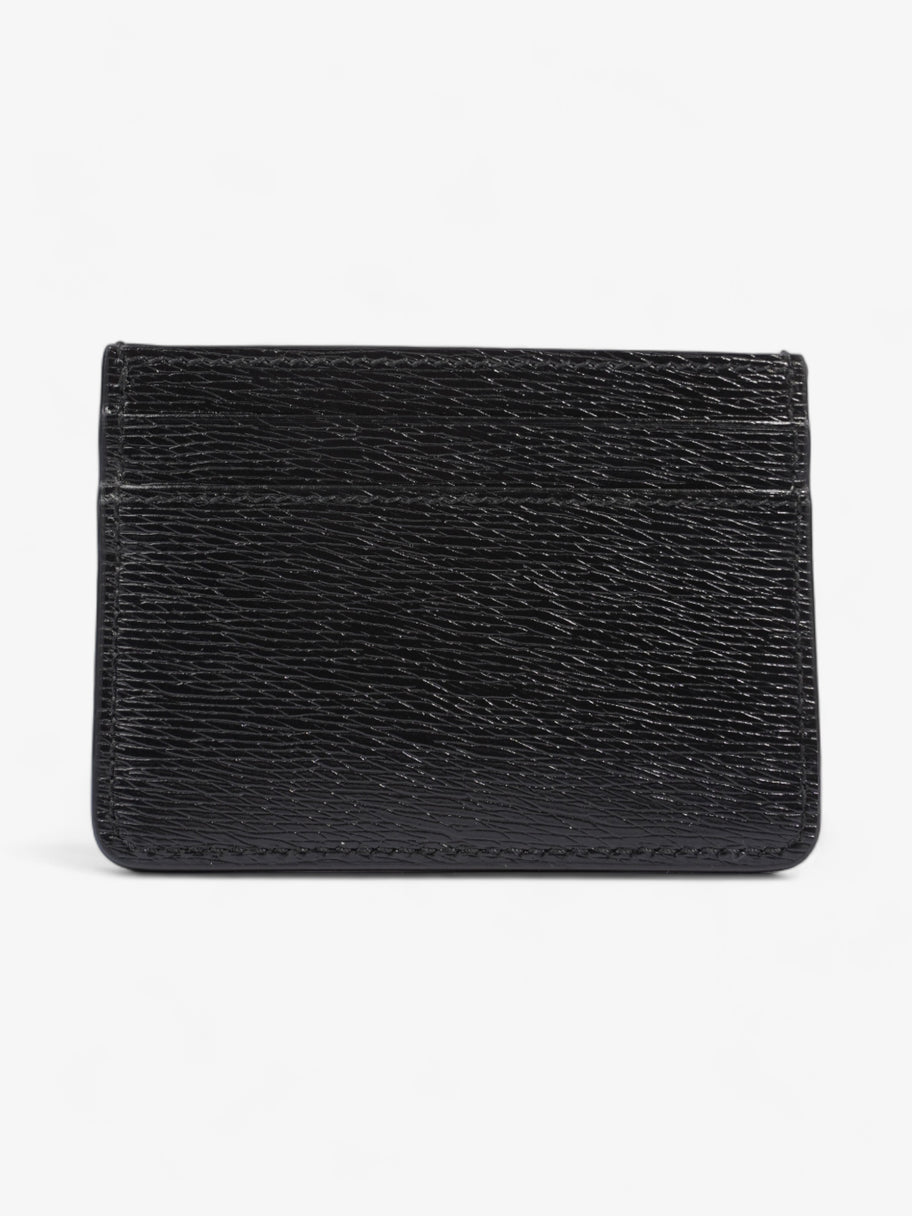 Gucci Card Case With Gucci Script Black Leather Image 3