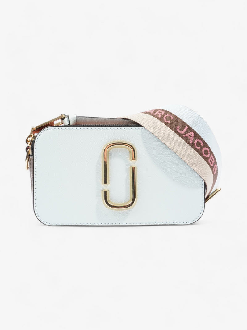  Marc Jacobs The Snapshot Bag Baby Blue / Coral / Grey Leather