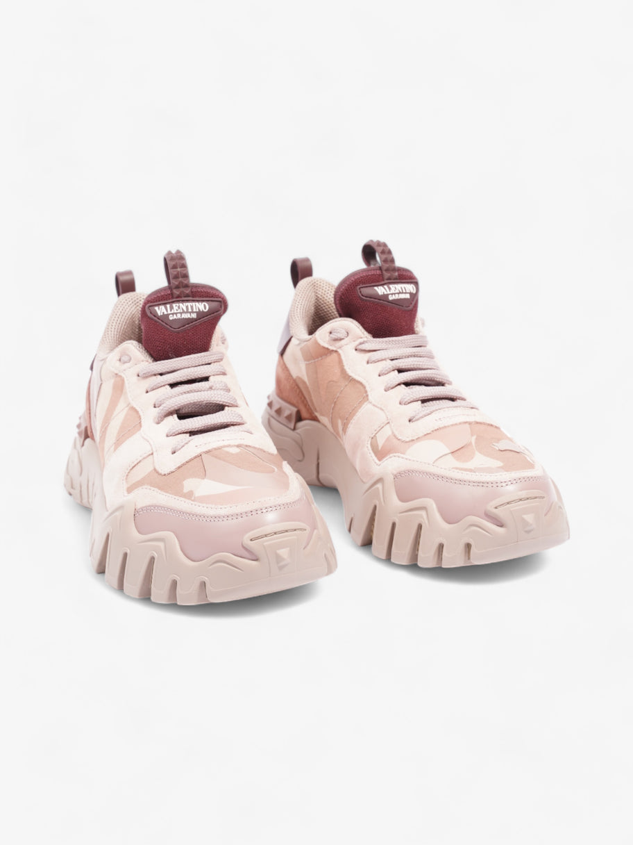 Valentino Rockrunner Plus Sneakers Pink Camouflage  Suede EU 38 UK 5 Image 2