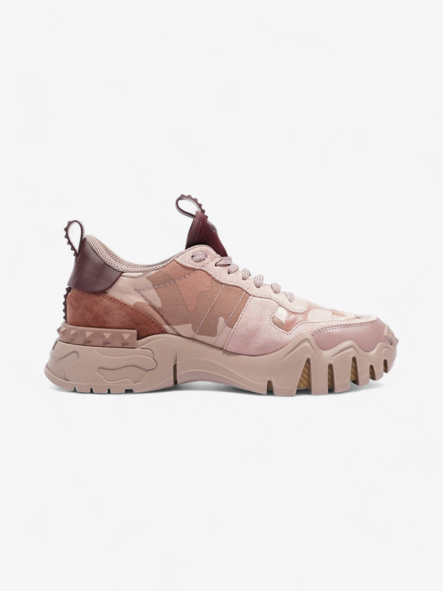 Valentino Rockrunner Plus Sneakers Pink Camouflage  Suede EU 38 UK 5 Image 4