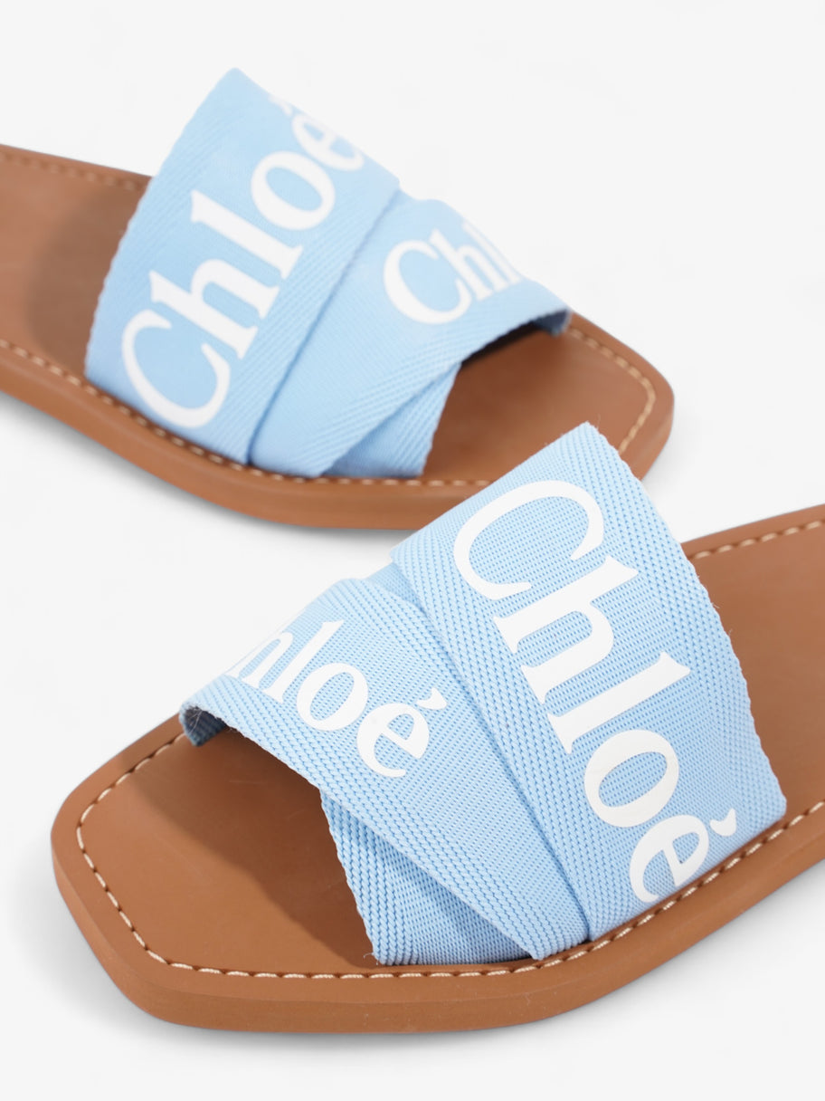 Chloe Woody Slides Graceful Blue Canvas EU 38 UK 5 Image 9