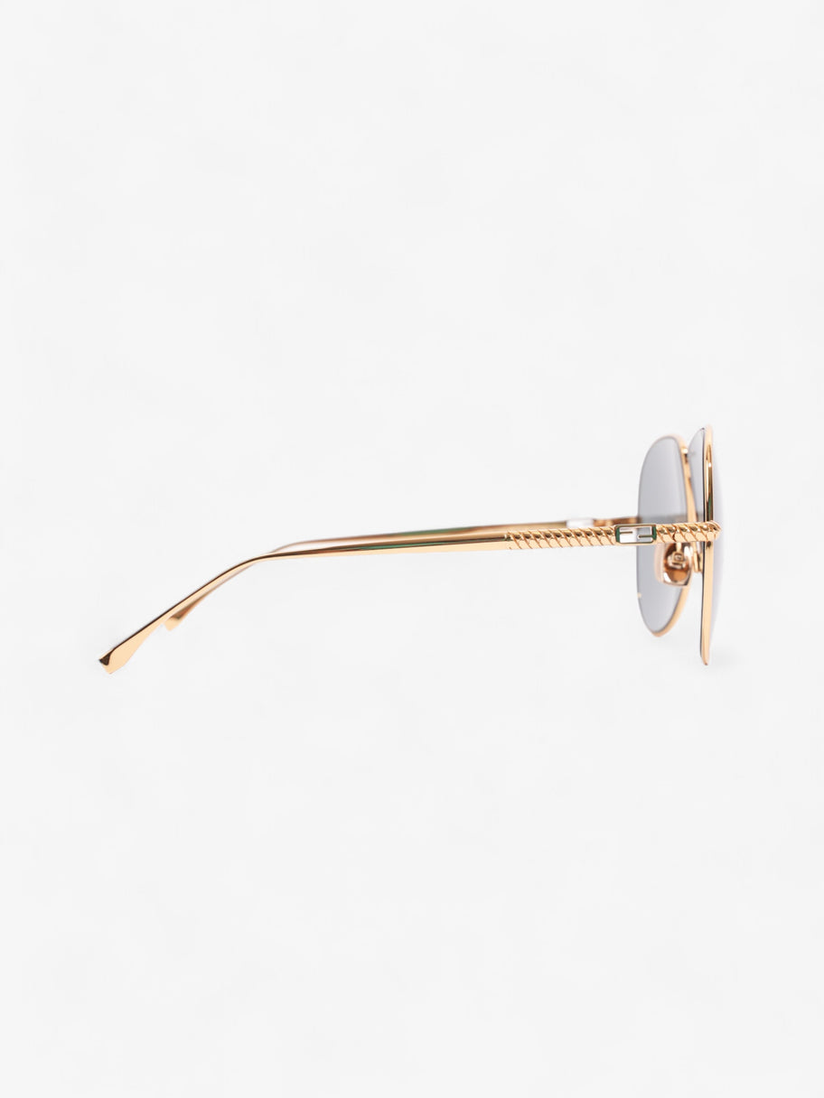 Fendi FF Travel Aviator Gold Acetate 145mm Image 2