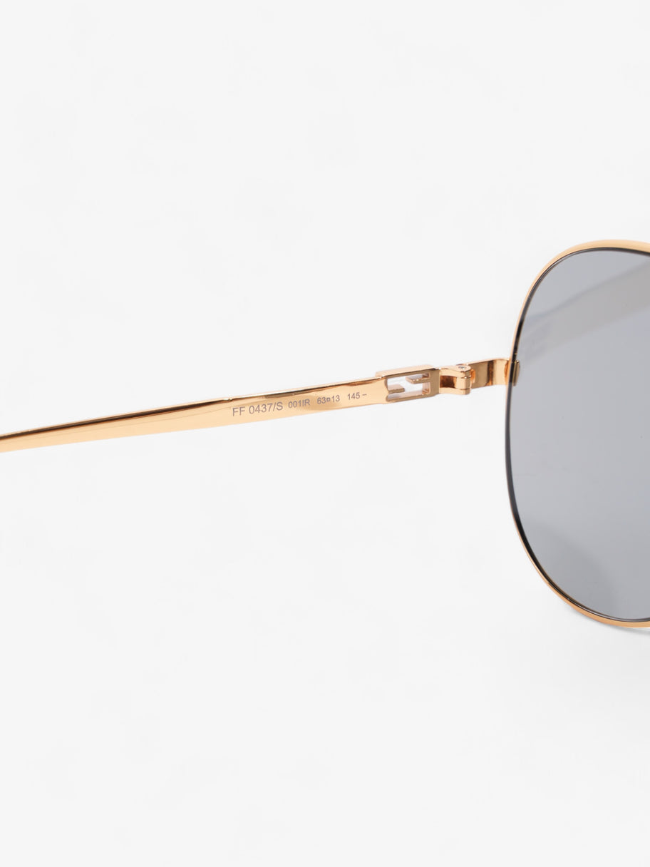 Fendi FF Travel Aviator Gold Acetate 145mm Image 6