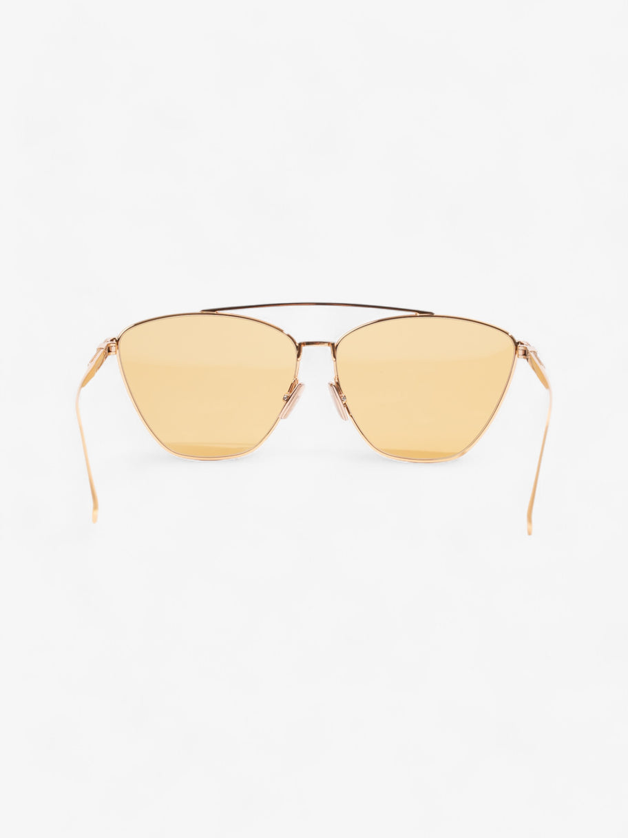 Fendi Baguette Aviator Sunglasses Gold / Yellow Acetate 145mm Image 3