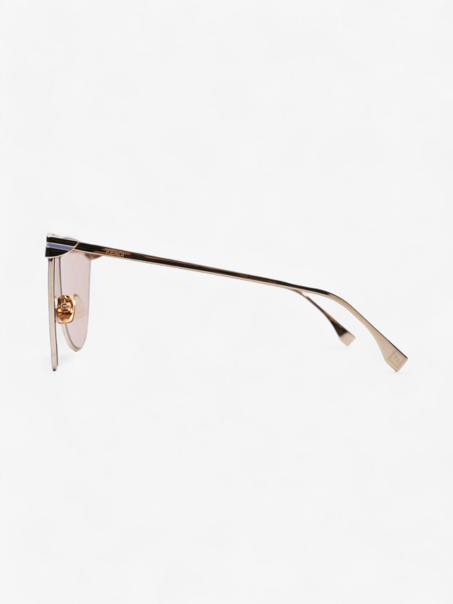 Fendi FF Fabulous 2.0 Shield Sunglasses Gold / Lavender Acetate 145mm Image 2