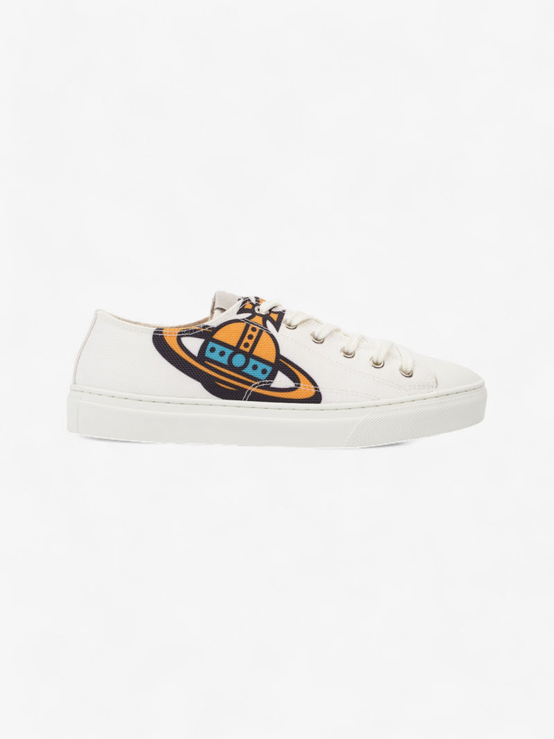  Vivienne Westwood Plimsoll Low-top  White / Yellow  / Blue Canvas EU 41 UK 8