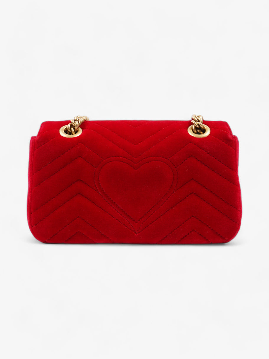 Gucci GG Marmont Red Velvet Mini Image 4