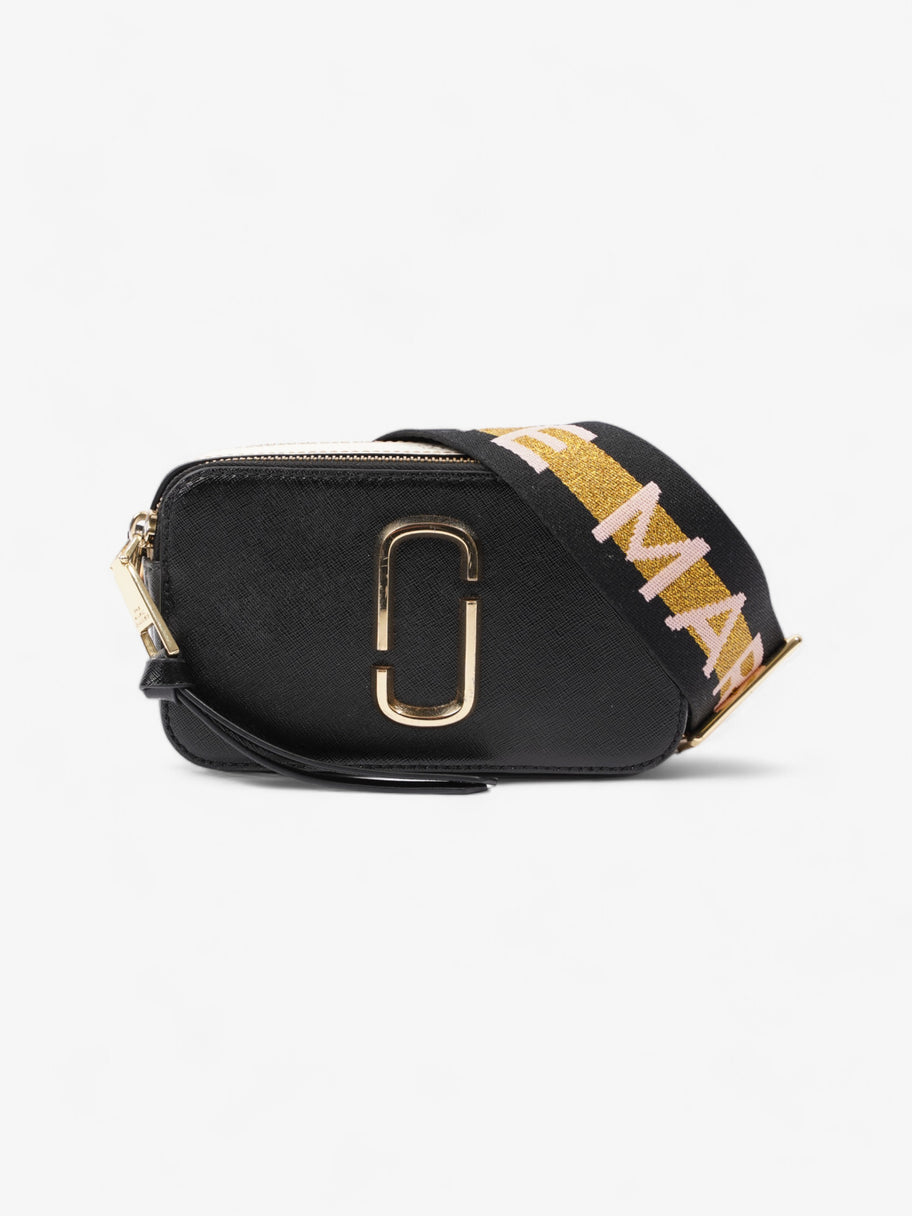 Marc Jacobs The Snapshot Black / White Saffiano Leather Image 1