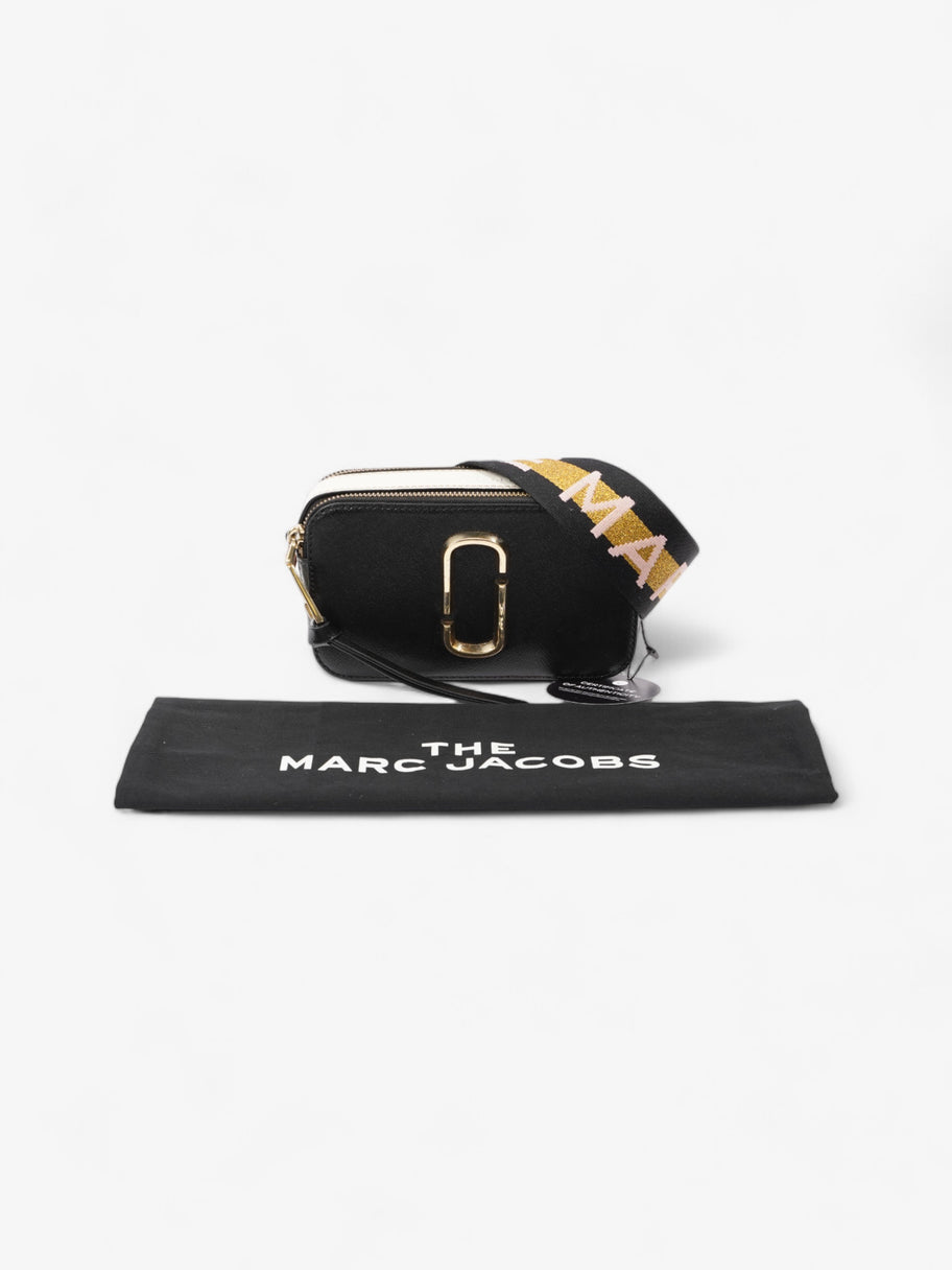 Marc Jacobs The Snapshot Black / White Saffiano Leather Image 11