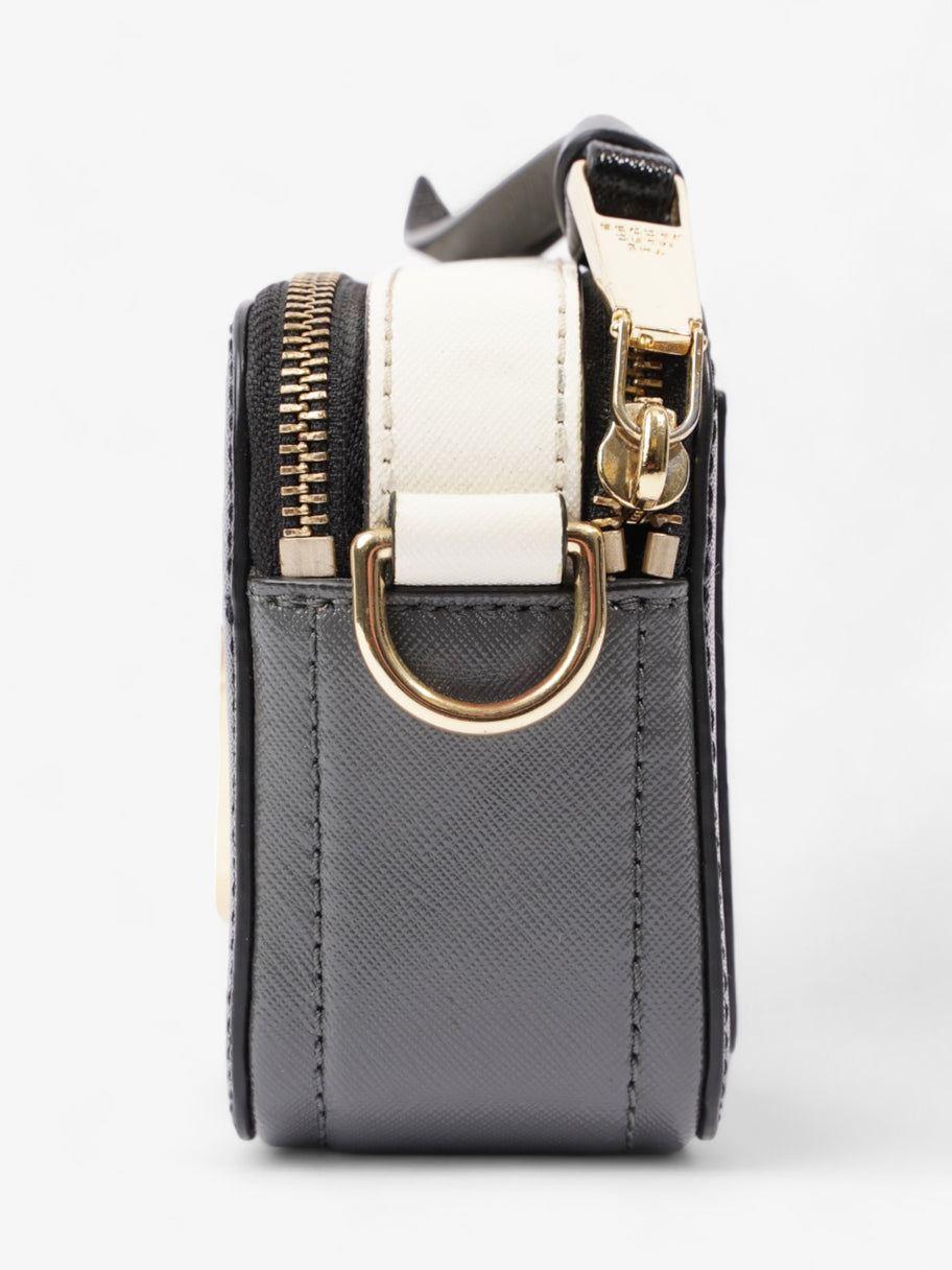 Marc Jacobs The Snapshot Black / White Saffiano Leather Image 3