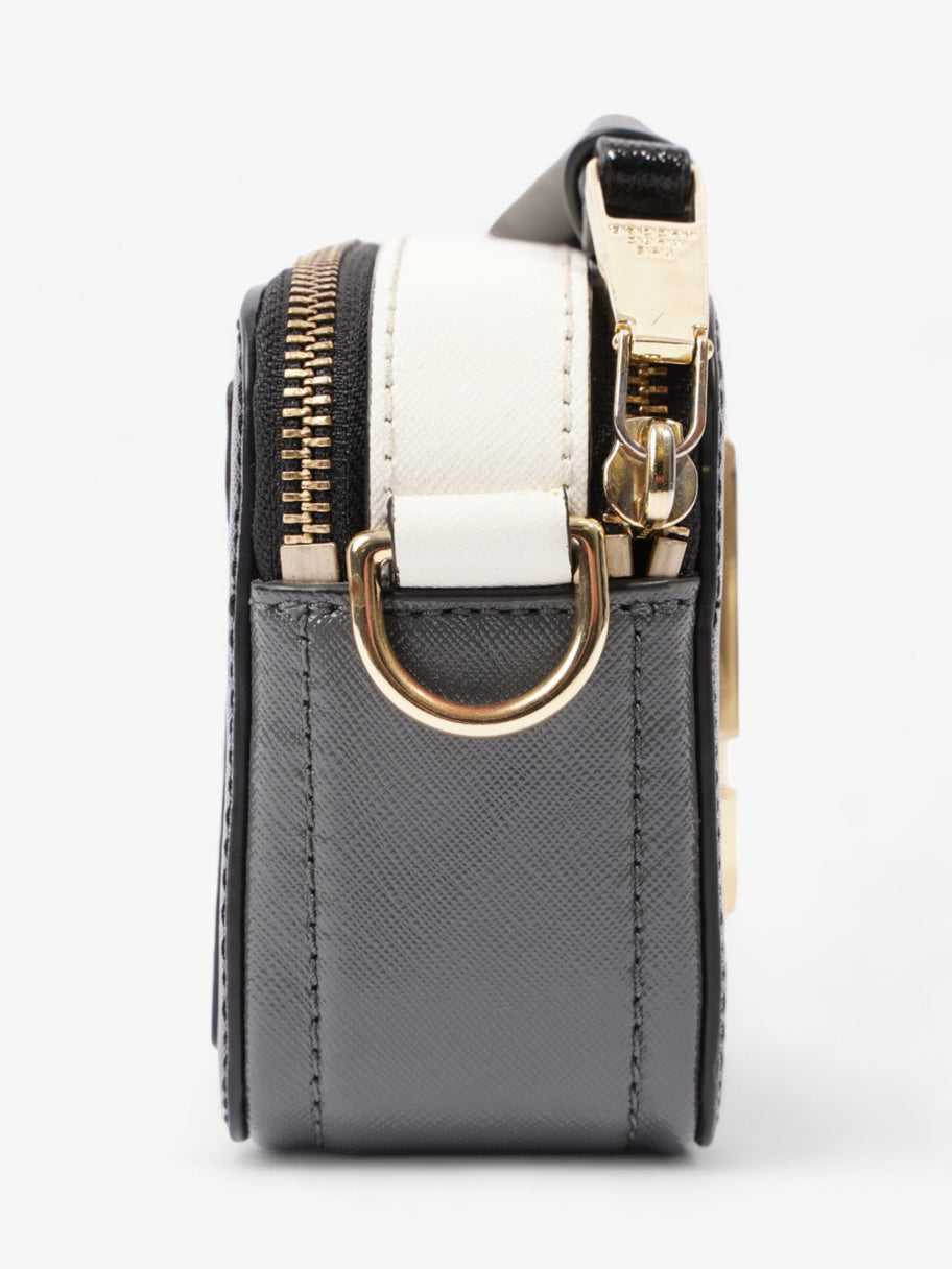 Marc Jacobs The Snapshot Black / White Saffiano Leather Image 5