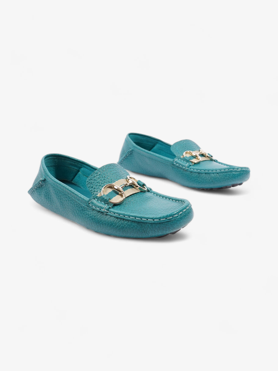 Gucci Horsebit Slip On Loafers Turquoise Blue  Leather EU 39 UK 6 Image 2