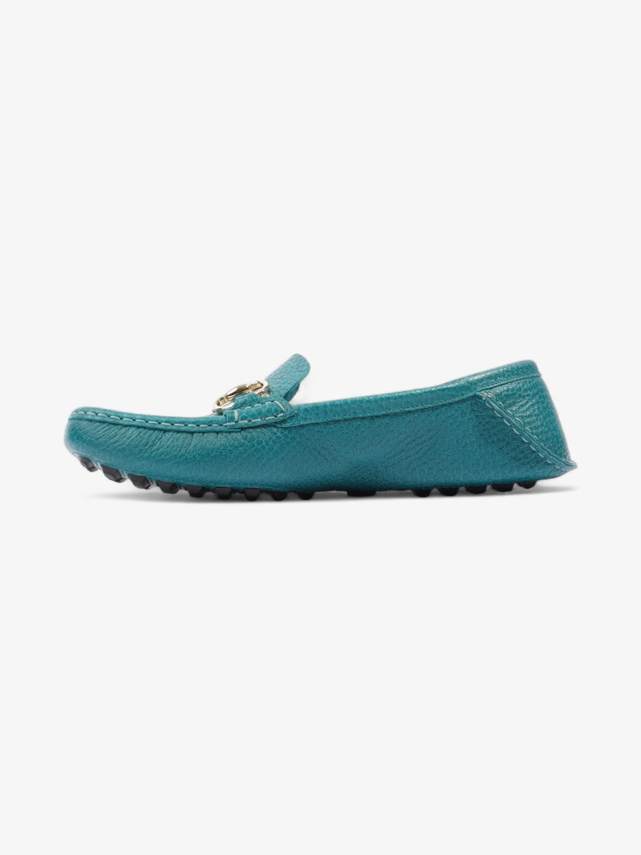 Gucci Horsebit Slip On Loafers Turquoise Blue  Leather EU 39 UK 6 Image 3