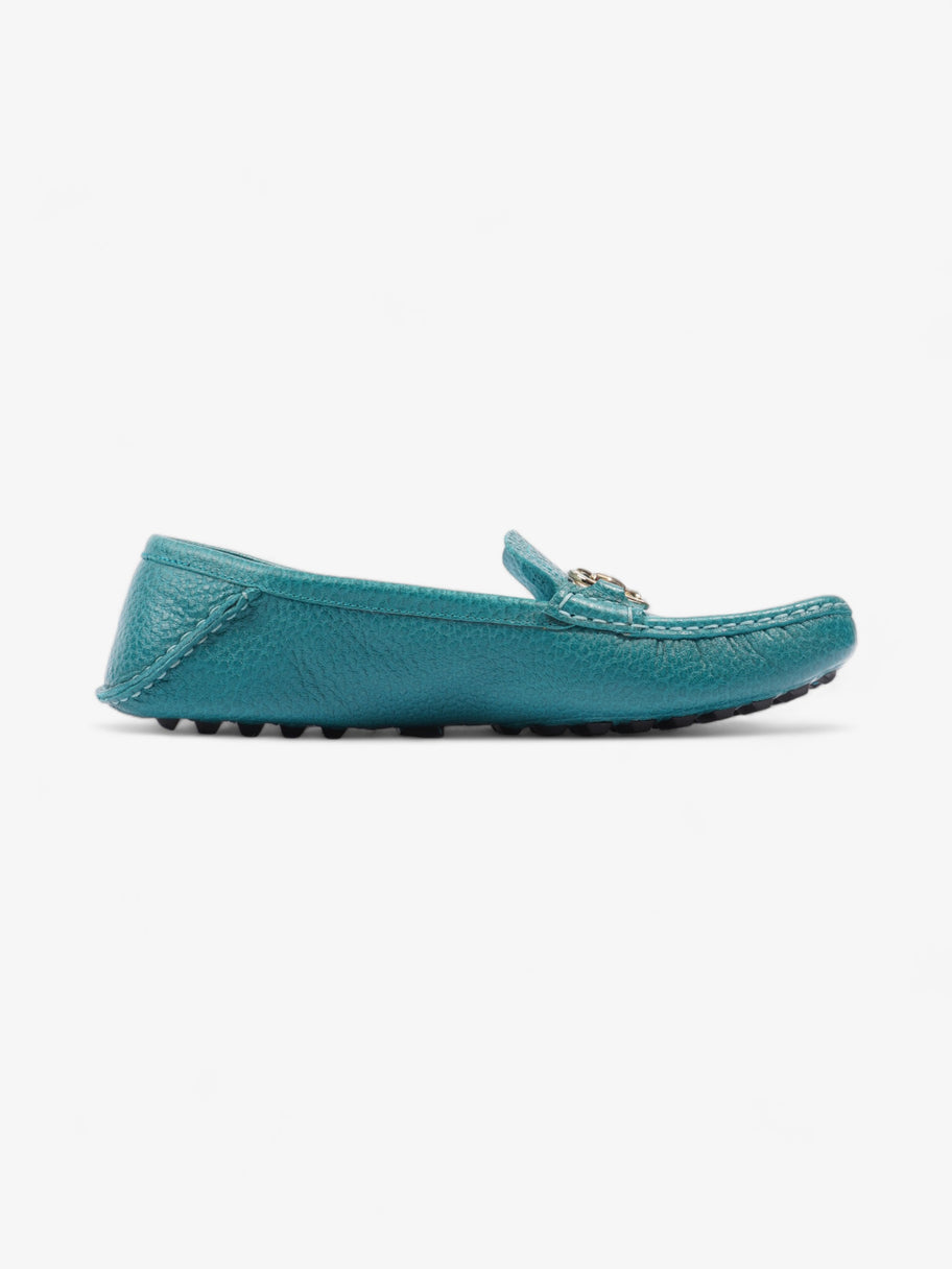 Gucci Horsebit Slip On Loafers Turquoise Blue  Leather EU 39 UK 6 Image 4