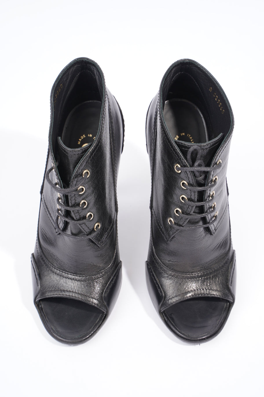 Chanel Lace Up Boots 100 Black Leather EU 37.5 UK 4.5 Image 8