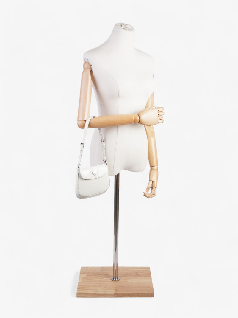  Prada Cleo White Leather Mini