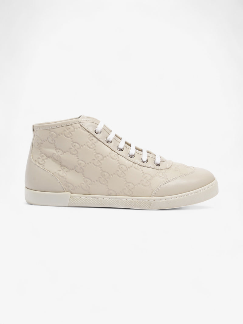  Gucci Guccissma High-tops Beige Leather EU 36 UK 3