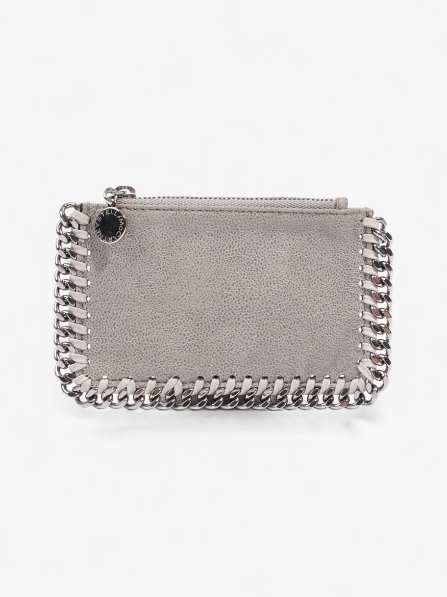 Stella McCartney Falabella Zip Card Holder Grey Vegan Leather Image 1