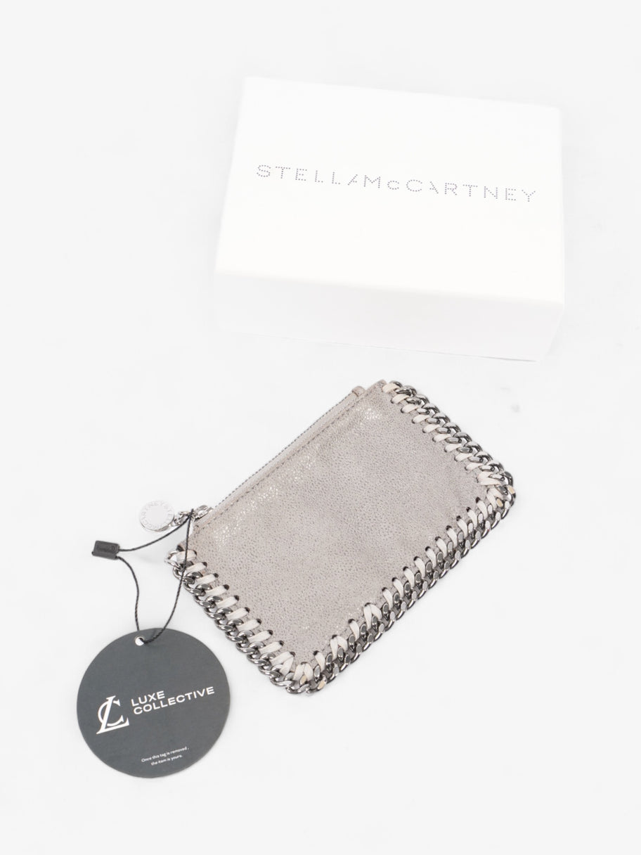 Stella McCartney Falabella Zip Card Holder Grey Vegan Leather Image 5