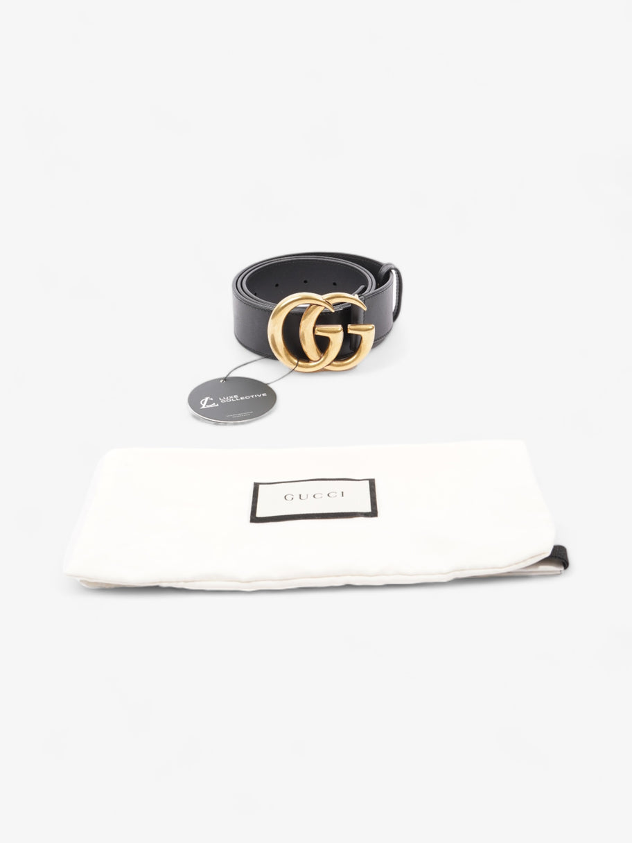 Gucci GG Marmont Wide Belt Black Leather 90cm / 36