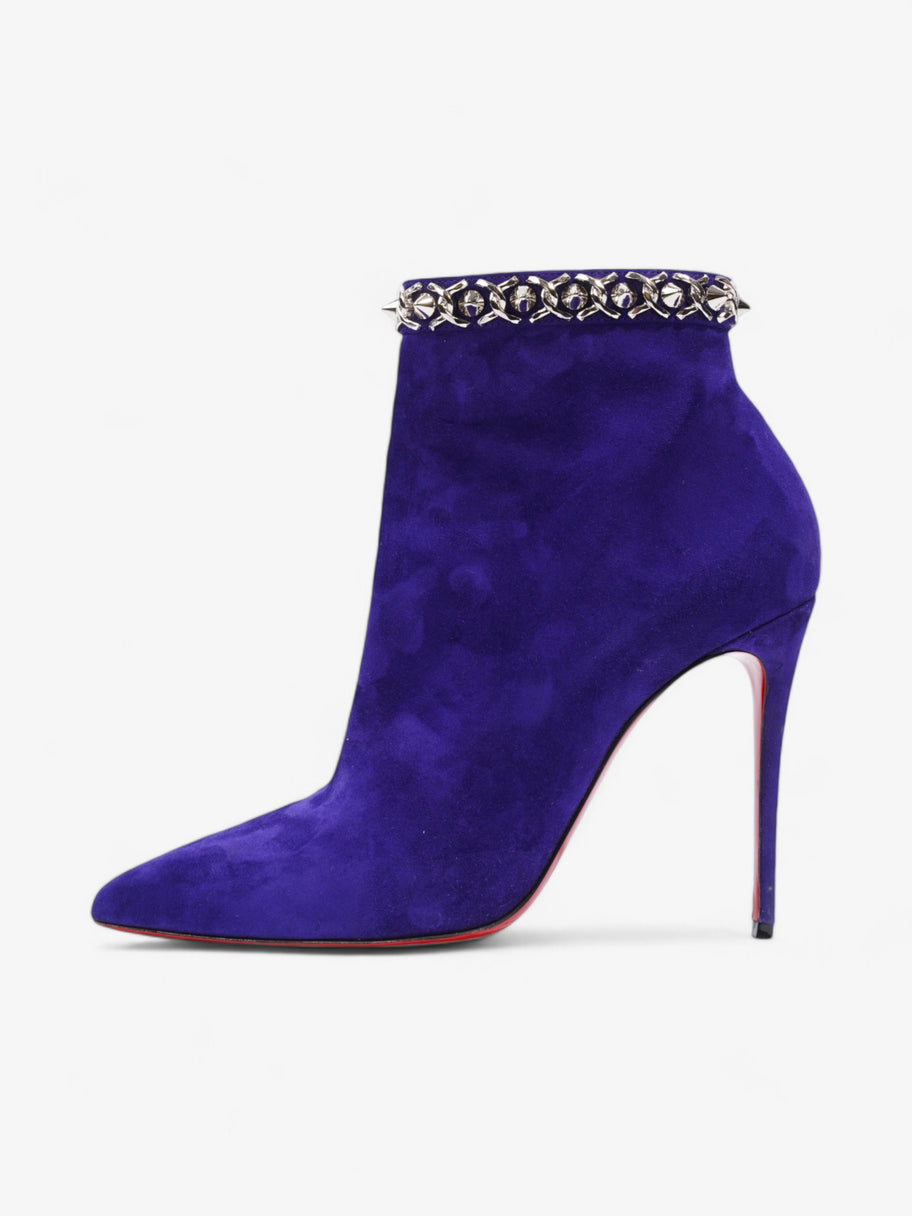 Christian Louboutin Booty Chain 100 Purple Suede EU 39 UK 6 Image 3