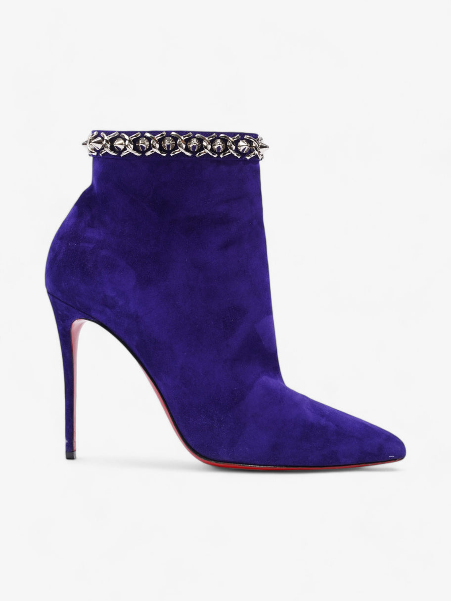 Christian Louboutin Booty Chain 100 Purple Suede EU 39 UK 6 Image 4