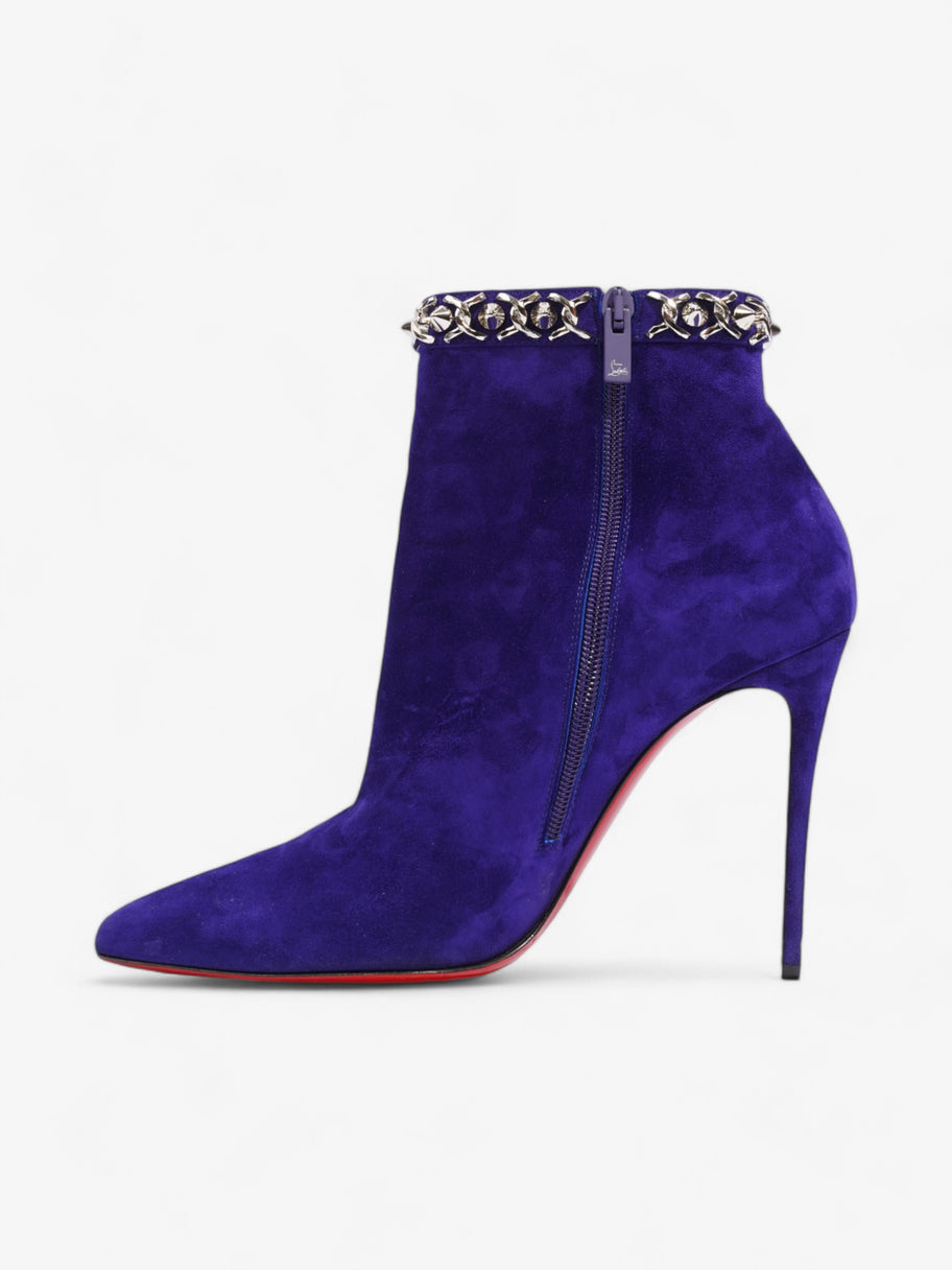 Christian Louboutin Booty Chain 100 Purple Suede EU 39 UK 6 Image 5