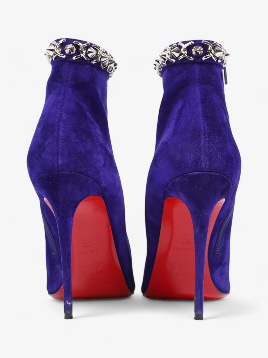 Christian Louboutin Booty Chain 100 Purple Suede EU 39 UK 6 Image 6