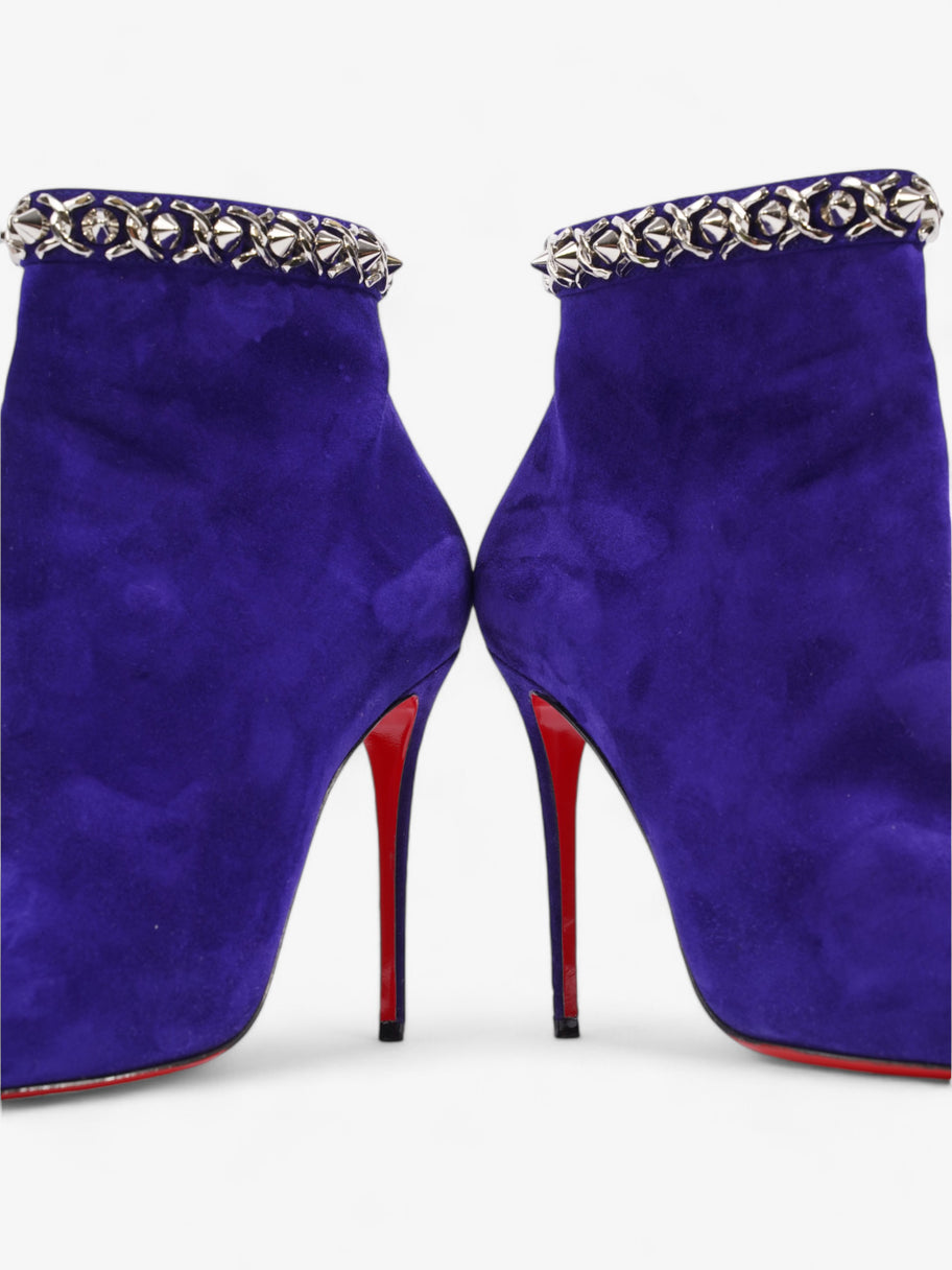 Christian Louboutin Booty Chain 100 Purple Suede EU 39 UK 6 Image 9