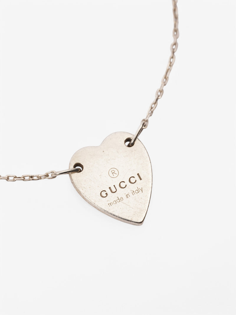  Gucci Trademark Heart Tag Bracelet Silver Silver Sterling