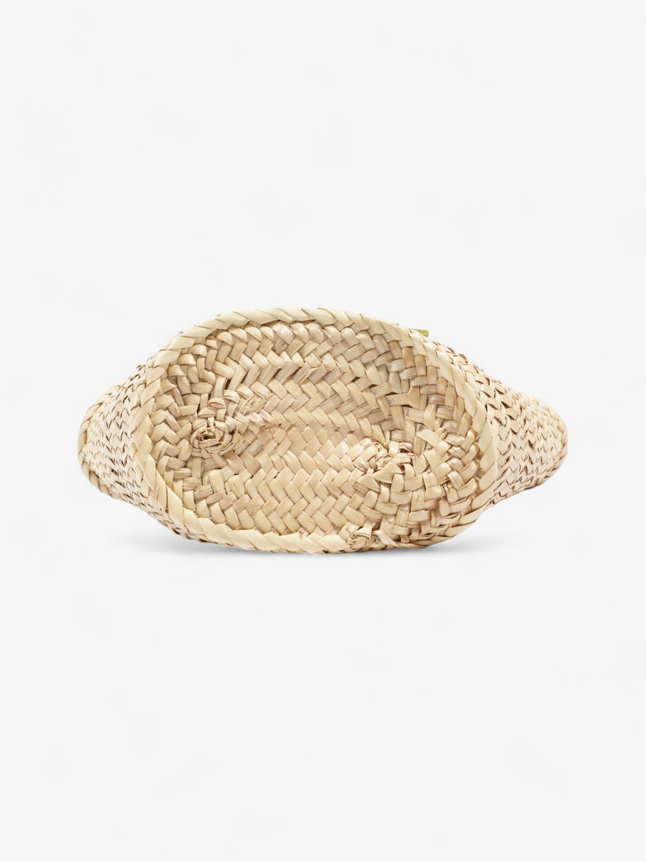 Jacquemus Le Petit Panier Soli Natural / Green Raffia Image 6