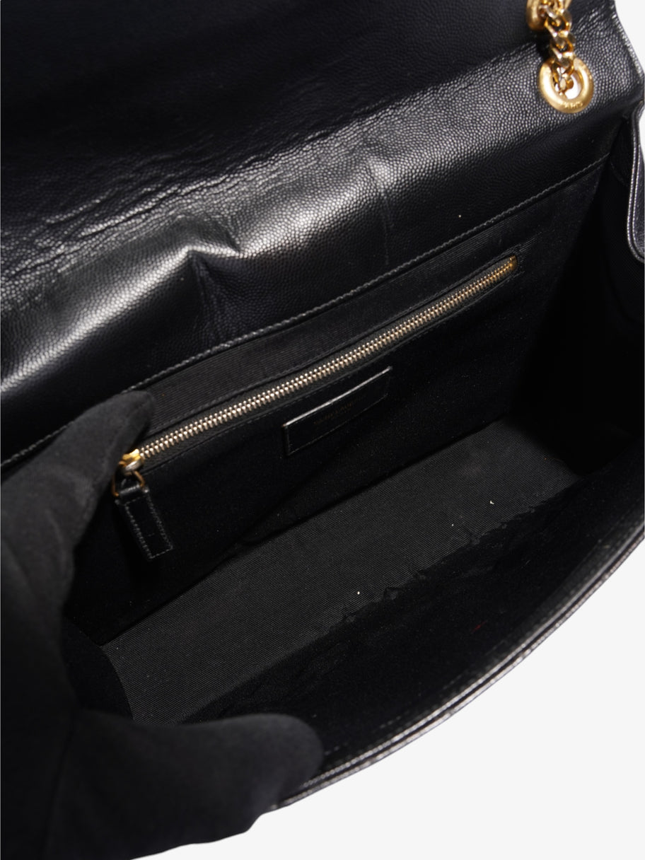 Saint Laurent Envelope Black Grained Leather Large Image 8