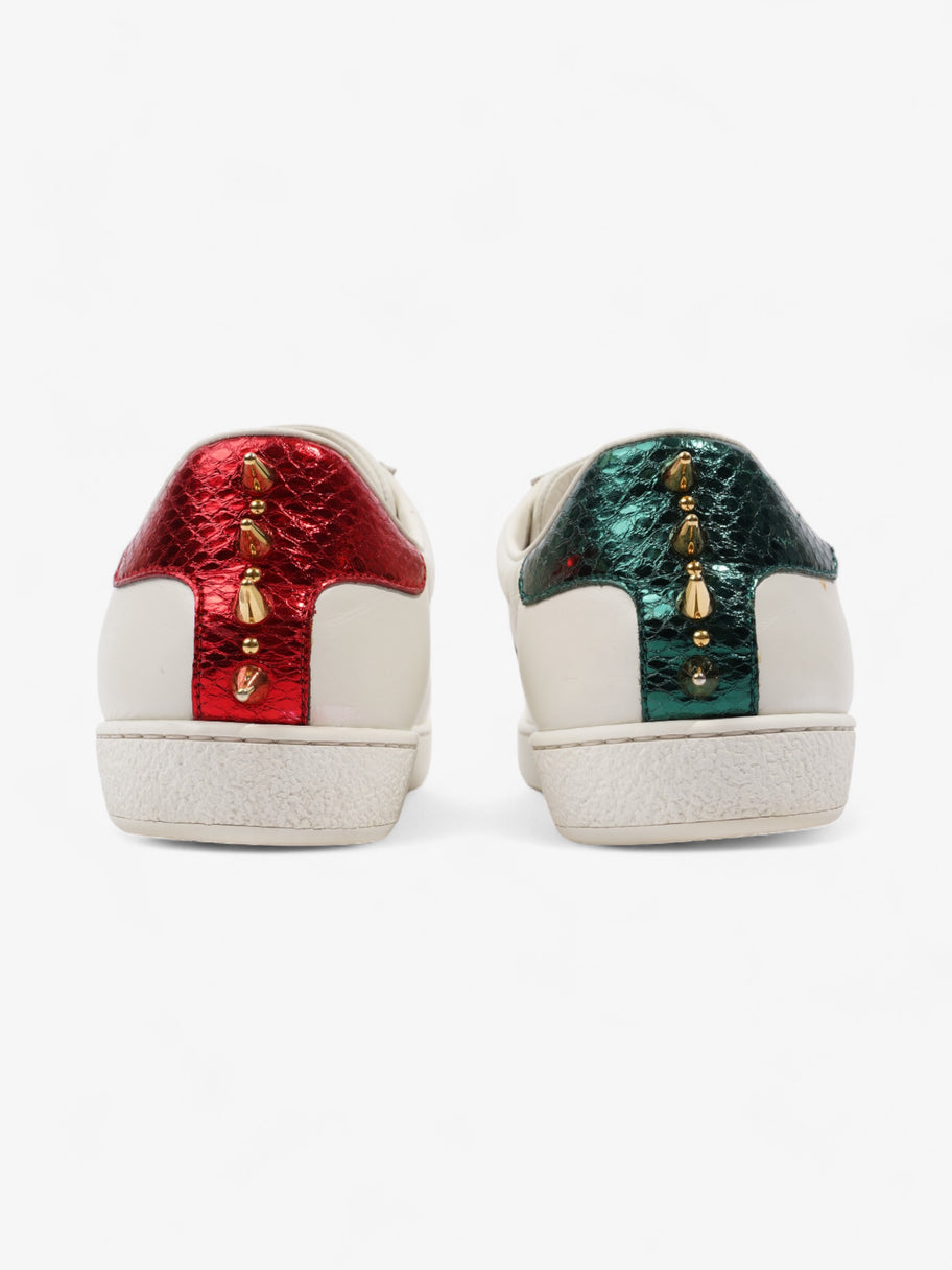 Gucci Ace Studded Sneakers White / Green / Red Leather EU 38 UK 5 Image 6